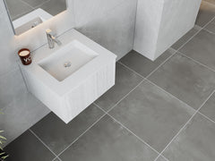 Laviva Legno 24" Bathroom Vanity with Matte White VIVA Stone Solid Surface Countertop - Gallery