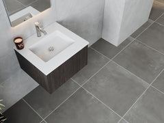 Laviva Legno 24" Bathroom Vanity with Matte White VIVA Stone Solid Surface Countertop - Gallery