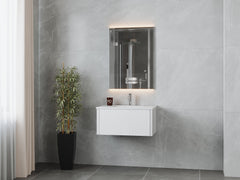 Laviva Legno 30" Bathroom Vanity with Matte White VIVA Stone Solid Surface Countertop - Gallery