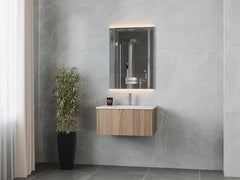 Laviva Legno 30" Bathroom Vanity with Matte White VIVA Stone Solid Surface Countertop - Gallery