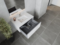 Laviva Legno 36" Bathroom Vanity with Matte White VIVA Stone Solid Surface Countertop - Gallery