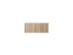 Laviva Legno 36" Bathroom Vanity with Matte White VIVA Stone Solid Surface Countertop - Weathered Grey