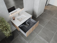 Laviva Legno 36" Bathroom Vanity with Matte White VIVA Stone Solid Surface Countertop - Gallery
