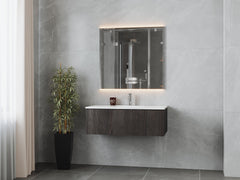 Laviva Legno 42" Bathroom Vanity with Matte White VIVA Stone Solid Surface Countertop - Gallery