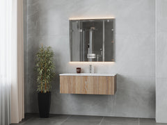 Laviva Legno 42" Bathroom Vanity with Matte White VIVA Stone Solid Surface Countertop - Gallery