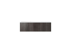 Laviva Legno 48" Bathroom Vanity with Matte White VIVA Stone Solid Surface Countertop - Carbon Oak