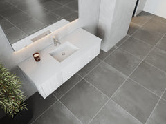 Laviva Legno 54" Bathroom Vanity with Matte White VIVA Stone Solid Surface Countertop - Gallery