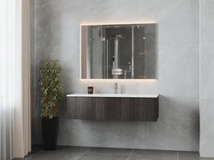 Laviva Legno 54" Bathroom Vanity with Matte White VIVA Stone Solid Surface Countertop - Gallery
