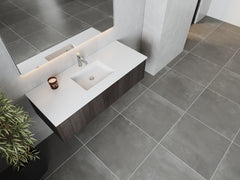 Laviva Legno 54" Bathroom Vanity with Matte White VIVA Stone Solid Surface Countertop - Gallery