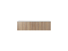 Laviva Legno 54" Bathroom Vanity with Matte White VIVA Stone Solid Surface Countertop - Weathered Grey