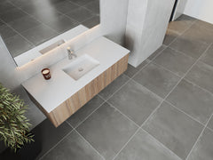 Laviva Legno 54" Bathroom Vanity with Matte White VIVA Stone Solid Surface Countertop - Gallery