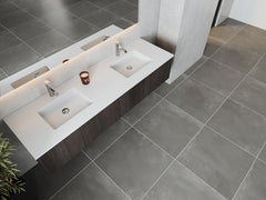 Laviva Legno 72" Double Sink Bathroom Vanity with Matte White VIVA Stone Solid Surface Countertop - Gallery