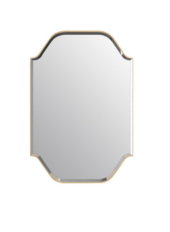 Laviva Gatsby 24" x 36" Vintage Style Metal Framed Mirror with Bevel - Satin Brass