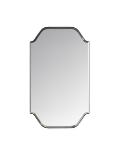 Laviva Gatsby 26" x 44" Vintage Style Metal Framed Mirror with Bevel - Matte Black