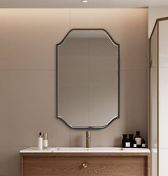 Laviva Gatsby 26" x 44" Vintage Style Metal Framed Mirror with Bevel - Gallery