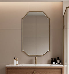 Laviva Gatsby 26" x 44" Vintage Style Metal Framed Mirror with Bevel - Gallery