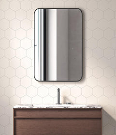 Laviva Latitude 24" x 36" Rectangular Soft Radius Metal Framed Mirror - Gallery