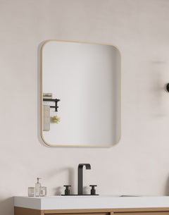 Laviva Latitude 30" x 36" Rectangular Soft Radius Metal Framed Mirror - Gallery
