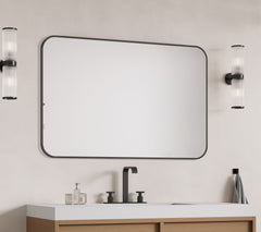 Laviva Latitude 48" x 36" Rectangular Soft Radius Metal Framed Mirror - Gallery