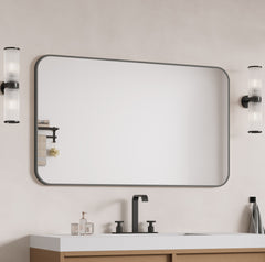 Laviva Latitude 60" x 36" Rectangular Soft Radius Metal Framed Mirror - Gallery
