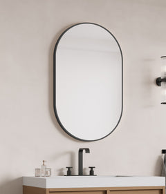 Laviva Pill 30" x 48" Oval Metal Framed Mirror - Gallery