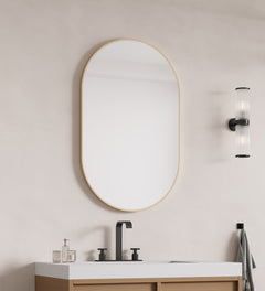 Laviva Pill 30" x 48" Oval Metal Framed Mirror - Gallery