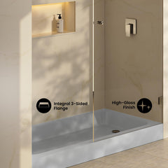 Swiss Madison Voltaire 60 x 30 Shower Pan Base with Right Drain - SM-SB0526G - The Home Selection