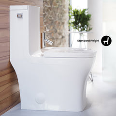Swiss Madison Concorde One-Piece Square Toilet Side Flush 1.28 gpf - SM-1T107 - The Home Selection