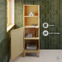 Swiss Madison Cascade 17 x 17 x 60 Freestanding Linen Cabinet  - SM-BC8601