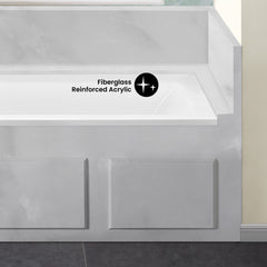 Swiss Madison Voltaire 60" X 30" Left-Hand Drain Alcove Bathtub - SM-DB559 - The Home Selection