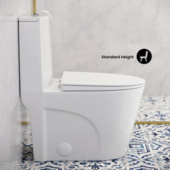 Swiss Madison St. Tropez One-Piece Elongated Toilet, 10" Rough-In 1.1/1.6 gpf - SM-1T274