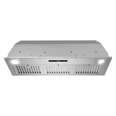 Cosmo Cosmo 36 in. Lumin Collection 380 CFM Ducted Insert Range Hood, Touch Controls, LED Lights, Stainless Steel - COS-36IRHS