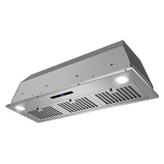 Cosmo Cosmo 36 in. Lumin Collection 380 CFM Ducted Insert Range Hood, Touch Controls, LED Lights, Stainless Steel - COS-36IRHS