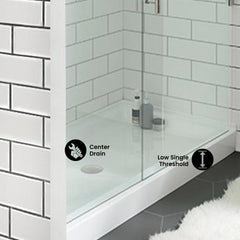 Swiss Madison Voltaire 60 x 36 Single-Threshold, Shower Base - SM-SB5 - The Home Selection