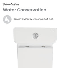 Swiss Madison Carré One-Piece Square Toilet Dual-Flush 1.1/1.6 gpf - SM-1T256 - The Home Selection