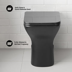 Carré Back-To-Wall Elongated Toilet Bowl - SM-WT5 - The Home Selection
