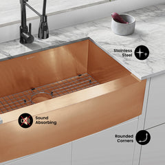 Swiss Madison Rivage 30" x 21" Stainless Steel, Single Basin, Farmhouse Kitchen Sink with Apron - SM-KS759 - The Home Selection