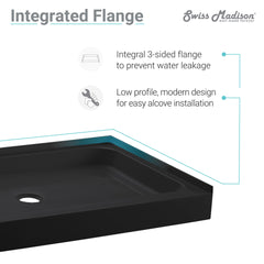 Swiss Madison Voltaire 48" x 36" Center Drain, Shower Base - SM-SB510