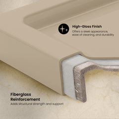 Swiss Madison Aquatique 60" x 32" Right Drain, Shower Base - SM-SB538 - The Home Selection