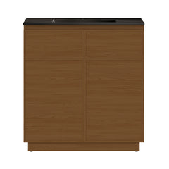 Swiss Madison St. Tropez 36" Freestanding Bathroom Vanity with Black Sink Top - SM-BV0802