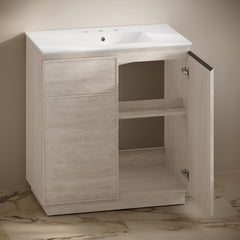 Swiss Madison St. Tropez 36" Freestanding Bathroom Vanity with 3-Hole Widespread Sink Top - SM-BV0802