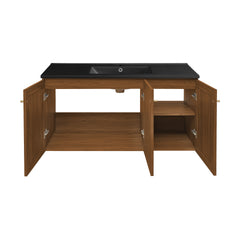 Swiss Madison Classe 48" Wall-Mounted Bathroom Vanity with Black Sink Top - SM-BV2807