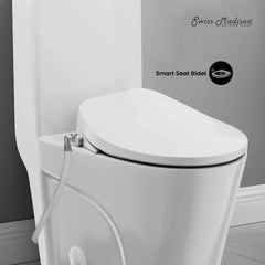 Swiss Madison St. Tropez One-Piece Elongated Toilet Vortex Dual-Flush 1.1/1.6 gpf with Smart Seat Bidet - SM-1T0815GW
