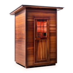 Enlighten Outdoor Full Spectrum Infrared Sauna - Sierra 2 Slope