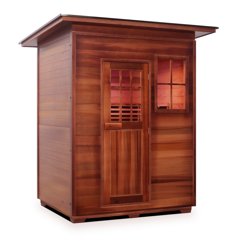 Enlighten Outdoor Infrared/Traditional Sauna - SAPPHIRE 3 Slope