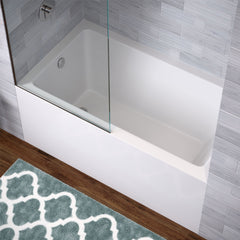 Swiss Madison Voltaire 54" X 30" Left-Hand Drain Alcove Bathtub with Apron - SM-AB557 - The Home Selection