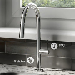 Swiss Madison Chalet Pull-Down Kitchen Faucet - SM-KF73