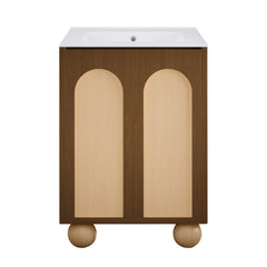 Swiss Madison Plaisir II 24" Freestanding Bathroom Vanity with 3-Hole Centerset Sink Top - SM-BV0701
