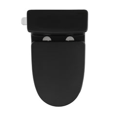 Swiss Madison Sublime II One-Piece 12" Rough-in 1.28 GPF Left Flush Round Compact Toilet in Matte Black - SM-1T260MB