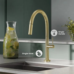 Swiss Madison Chalet Pull-Down Kitchen Faucet - SM-KF73